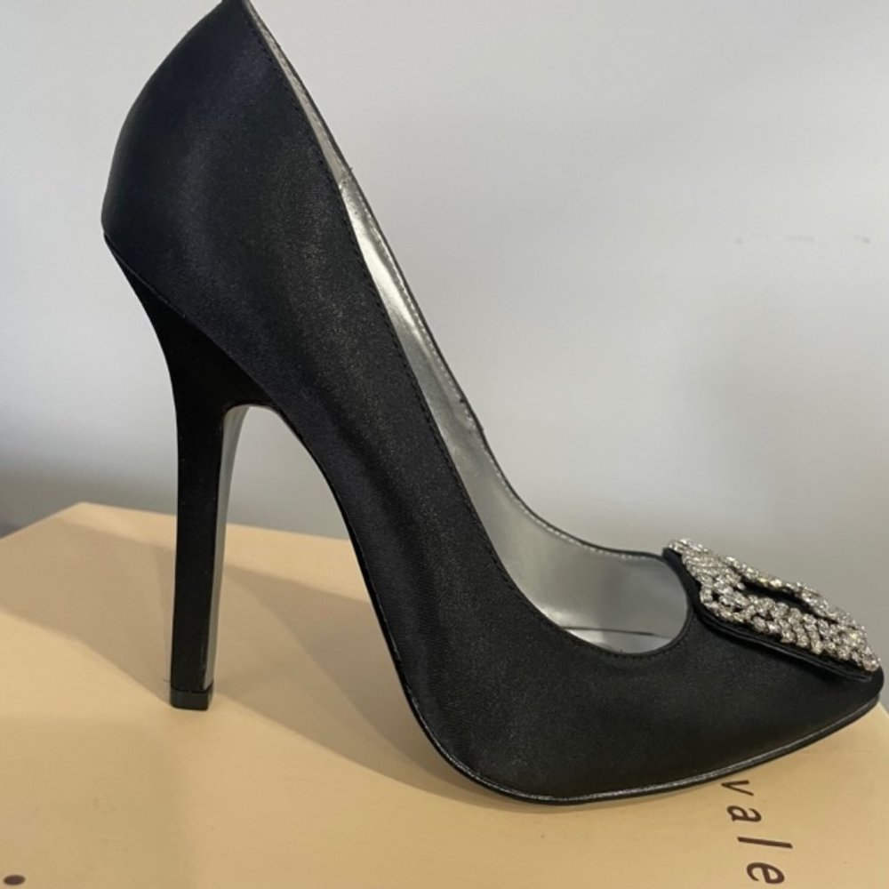Martinez Valero Zenith Black Satin shoes -size 37